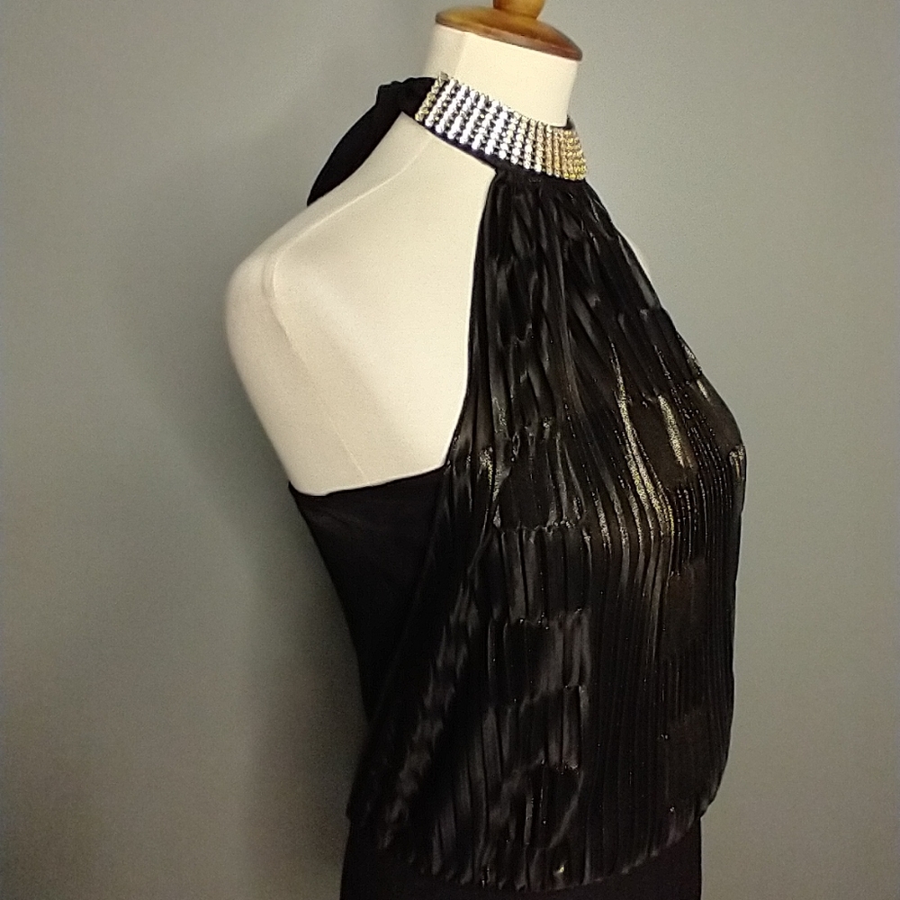 PLEATED HALTER - Picture 4 of 9